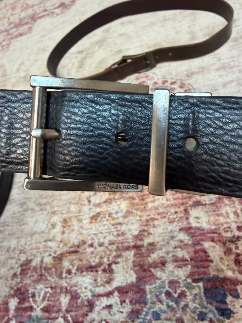 Men's Michael Kors Genuine Reversable Leather Belt Size 40 In Good Shape